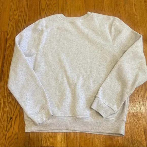 Gray Sweatshirt with Blue Bow Accent - Picture 5 of 5